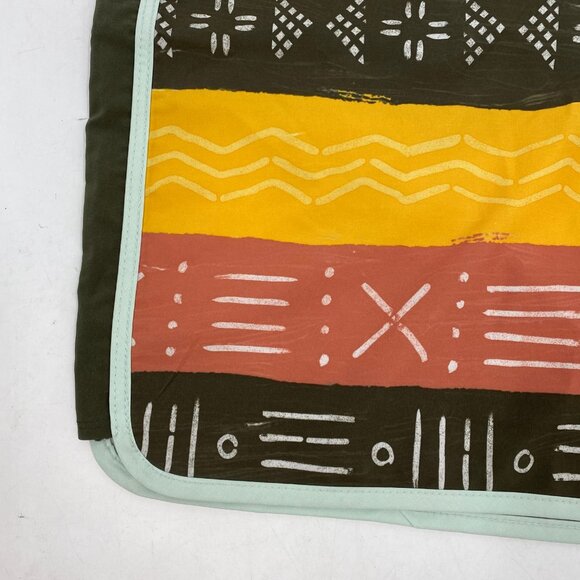 Hurley Green Orange Striped Board Shorts | Size 34 - Picture 6 of 7